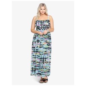 Tie-dye Chiffon Maxi Dress